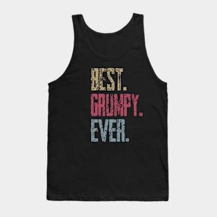 Vintage Best Grumpy Ever Retro Funny Quotes Happy Fathers Day Tank Top